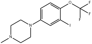 Piperazine, 1-[3-iodo-4-(trifluoromethoxy)phenyl]-4-methyl- Structure