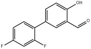 4-(2,4-Difluorophenyl)-2-formylphenol Structure