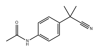 Acetamide, N-[4-(1-cyano-1-methylethyl)phenyl]- Structure