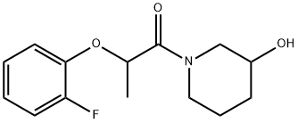 2-(2-fluorophenoxy)-1-(3-hydroxypiperidin-1-yl)pr opan-1-one Structure