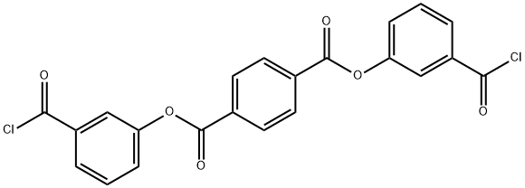 1,4-Benzenedicarboxylic acid, 1,4-bis[3-(chlorocarbonyl)phenyl] ester Structure
