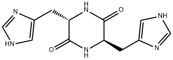 2,5-Piperazinedione, 3,6-bis(1H-imidazol-4-ylmethyl)-, trans- (9CI) Structure