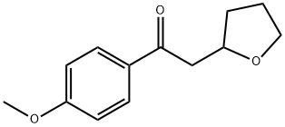1-(4-methoxyphenyl)-2-(tetrahydrofuran-2-yl)ethanone Structure