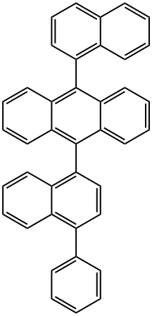 Anthracene, 9-(1-naphthalenyl)-10-(4-phenyl-1-naphthalenyl)- Structure