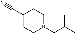 4-Piperidinecarbonitrile, 1-(2-methylpropyl)- Structure