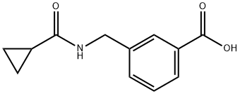 3-[(cyclopropylformamido)methyl]benzoic acid Structure