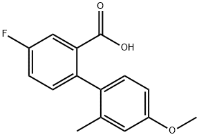 5-Fluoro-2-(4-methoxy-2-methylphenyl)benzoic acid Structure