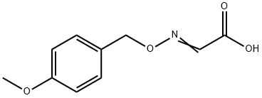 Acetic acid, 2-[[(4-methoxyphenyl)methoxy]imino]- Structure