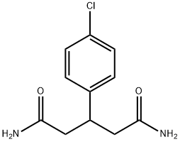Pentanediamide, 3-(4-chlorophenyl)- Structure