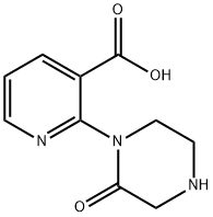 2-(2-Oxo-1-piperazinyl)-3-pyridinecarboxylic acid Structure