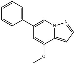 Pyrazolo[1,5-a]pyridine, 4-methoxy-6-phenyl- Structure