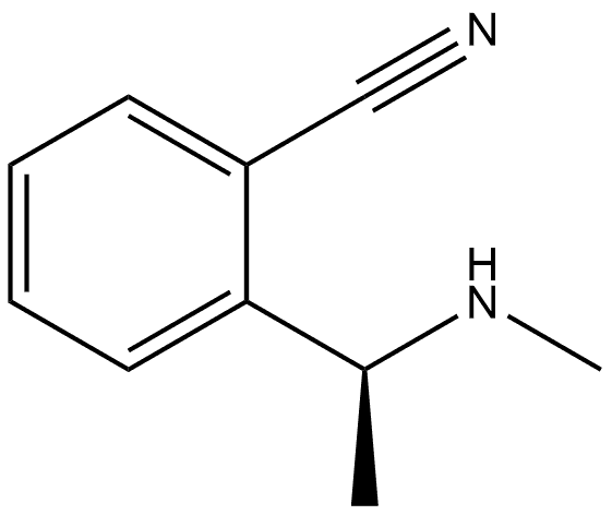 (S)-2-(1-(Methylamino)ethyl)benzonitrile Structure