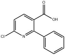 6-chloro-2-phenylnicotinic acid Structure