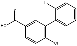 6-Chloro-2'-fluoro-[1,1'-biphenyl]-3-carboxylic acid Structure