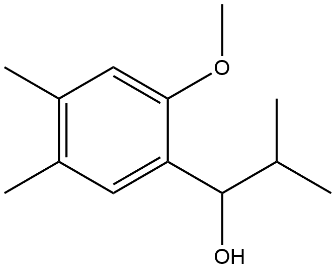2-Methoxy-4,5-dimethyl-α-(1-methylethyl)benzenemethanol Structure
