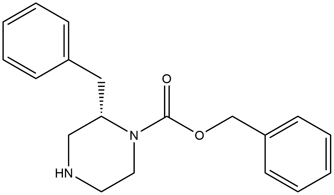 benzyl (2S)-2-benzylpiperazine-1-carboxylate Structure