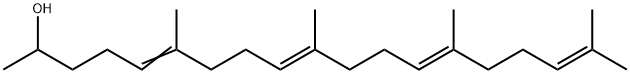 5,9,13,17-Nonadecatetraen-2-ol, 6,10,14,18-tetramethyl-, (9E,13E)- Structure
