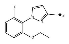 1H-Pyrazol-3-amine, 1-(2-ethoxy-6-fluorophenyl)- Structure