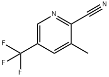 3-methyl-5-(trifluoromethyl)pyridine-2-carbonitrile Structure