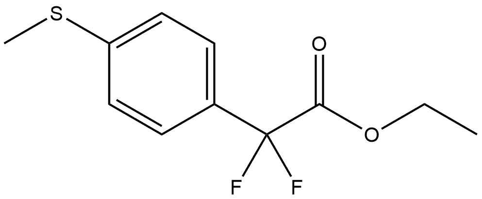 Ethyl α,α-difluoro-4-(methylthio)benzeneacetate Structure