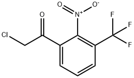 2'-Nitro-3'-(trifluoromethyl)phenacyl chloride Structure