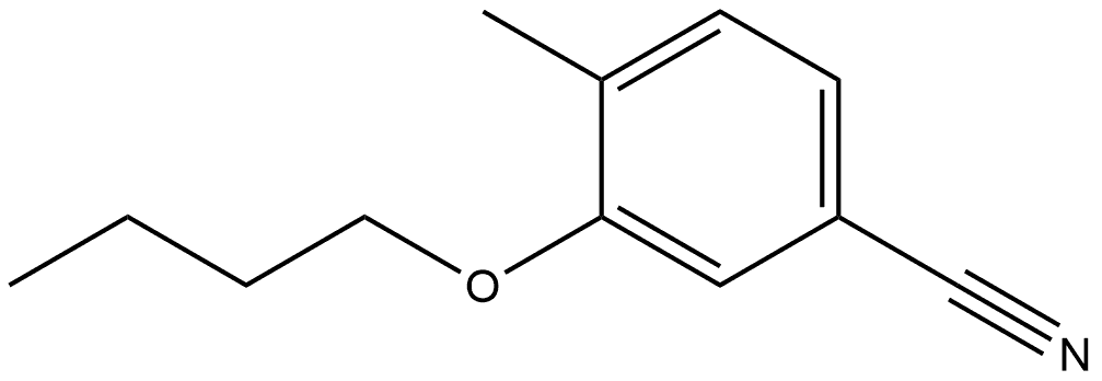 3-Butoxy-4-methylbenzonitrile Structure
