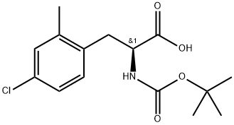(2S)-2-{[(tert-butoxy)carbonyl]amino}-3-(4-chloro-2-methylphenyl)propanoic acid Structure