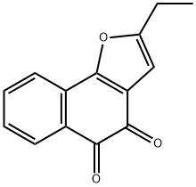 Naphtho[1,2-b]furan-4,5-dione, 2-ethyl- Structure