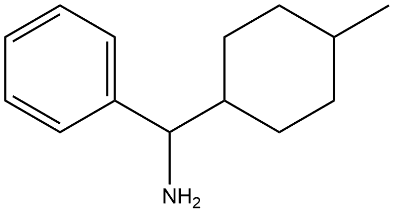 Benzenemethanamine, α-(4-methylcyclohexyl)- Structure