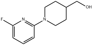 [1-(6-fluoropyridin-2-yl)piperidin-4-yl]methanol Structure