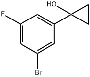 Cyclopropanol, 1-(3-bromo-5-fluorophenyl)- Structure