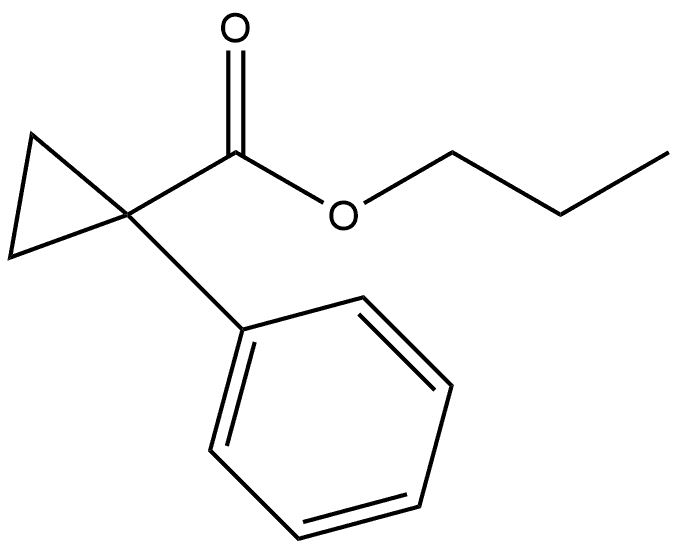 Propyl 1-phenylcyclopropanecarboxylate Structure