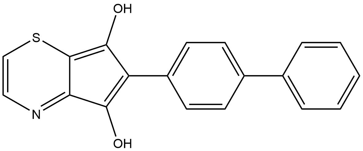 4,7-Benzothiazolediol, 2-[1,1'-biphenyl]-4-yl- Structure