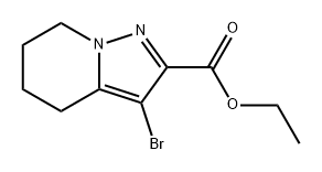 Pyrazolo[1,5-a]pyridine-2-carboxylic acid, 3-bromo-4,5,6,7-tetrahydro-, ethyl ester Structure