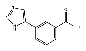 Benzoic acid, 3-(1H-1,2,3-triazol-5-yl)- Structure