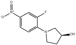 3-Pyrrolidinol, 1-(2-fluoro-4-nitrophenyl)-, (3S)- Structure