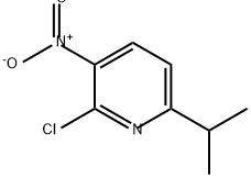Pyridine, 2-chloro-6-(1-methylethyl)-3-nitro- Structure