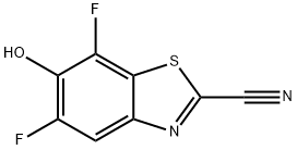 5,7-difluoro-6-hydroxy-1,3-benzothiazole-2-carbon itrile Structure