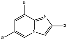 6,8-Dibromo-2-chloroimidazo[1,2-a]pyridine Structure