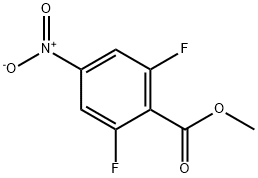 Benzoic acid, 2,6-difluoro-4-nitro-, methyl ester Structure