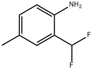 Benzenamine, 2-(difluoromethyl)-4-methyl- Structure