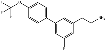 5-Fluoro-4'-(trifluoromethoxy)biphenyl-3-ethylamine Structure