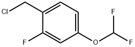 1-(chloromethyl)-4-(difluoromethoxy)-2-fluoroben zene Structure