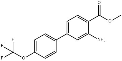 Methyl 3-Amino-4'-(trifluoromethoxy)biphenyl-4-carboxylate Structure