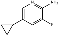 2-Pyridinamine, 5-cyclopropyl-3-fluoro- Structure