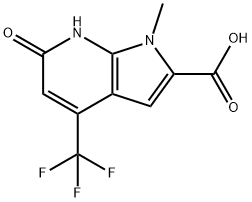H-Pyrrolo[2,3-b]pyridine-2-carboxylic acid, 6,7-dihydro-1-Methyl-6-oxo-4-(trifluoroMethyl)- Structure