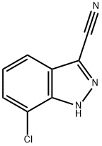 7-chloro-1H-indazole-3-carbonitrile Structure