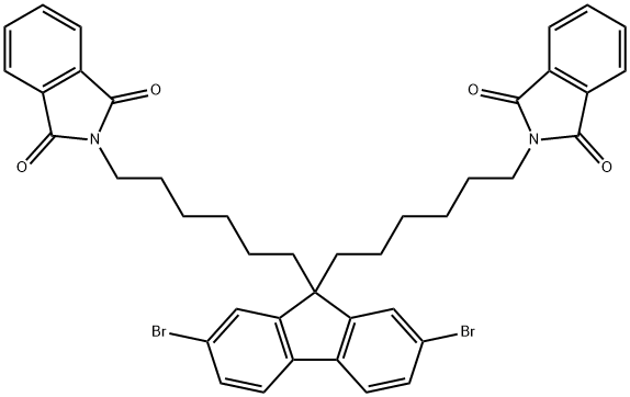 1H-Isoindole-1,3(2H)-dione, 2,2'-[(2,7-dibromo-9H-fluoren-9-ylidene)di-6,1-hexanediyl]bis- Structure