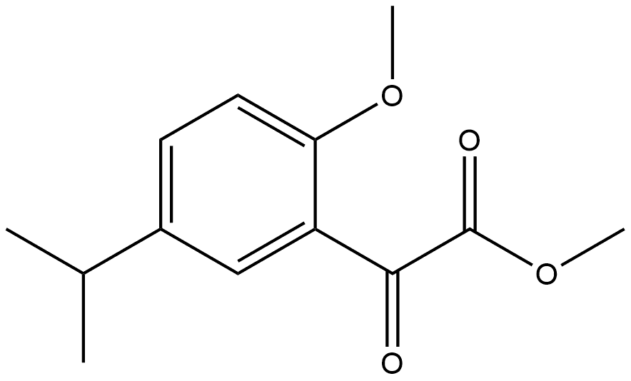 Methyl 2-methoxy-5-(1-methylethyl)-α-oxobenzeneacetate Structure