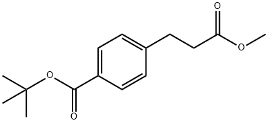 Benzenepropanoic acid, 4-[(1,1-dimethylethoxy)carbonyl]-, methyl ester Structure